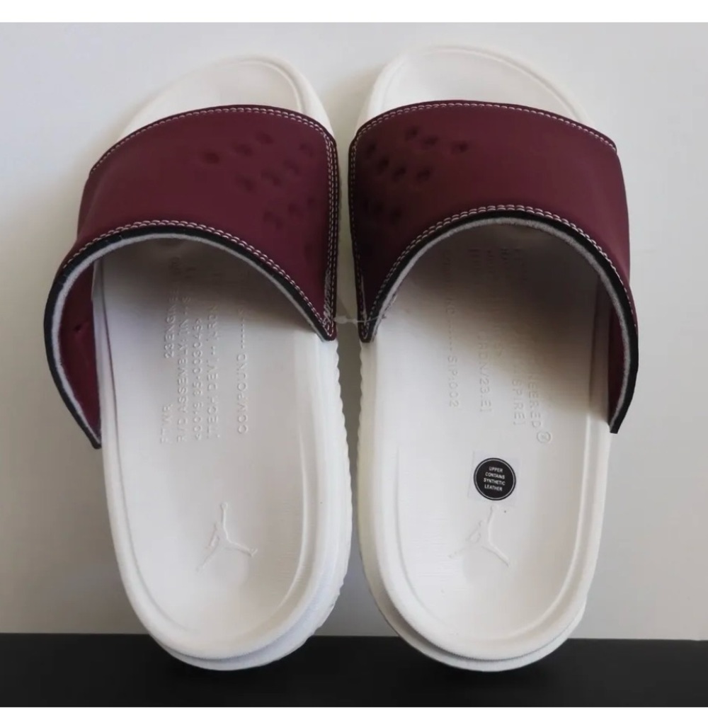 🚫SOLD OUT🚫NIKE AIR JORDAN PLAY SLIDE CHERRYWOOD RED-SAIL-BLACK "SANDALS" SZ 8